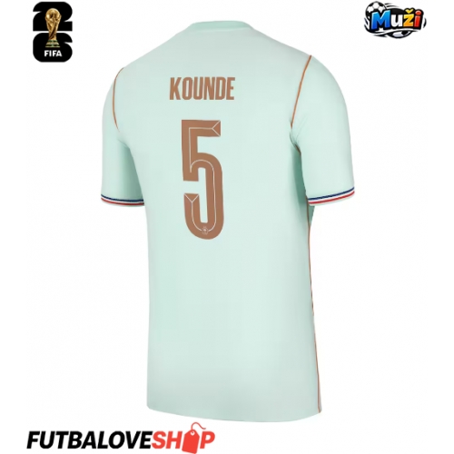 Dres Francúzsko Jules Kounde #5 Preč MS 2026 Krátky Rukáv